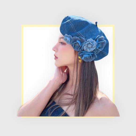 Blue Denim Beret main image 7